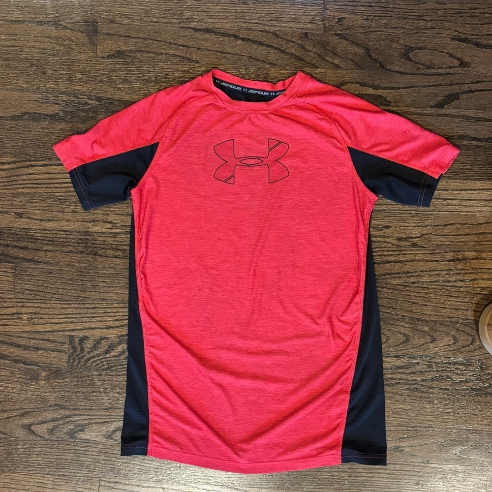 Under Armour Red and Black Performance Tee